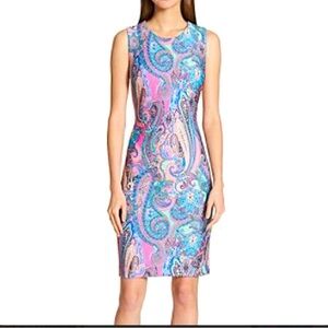 085. NWOT Tommy Hilfiger Scuba Paisley Printed Dress